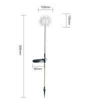 led solar light aluminum wire dandelion light outdoor waterproof luminous aluminum wire ball light garden garden lawn light