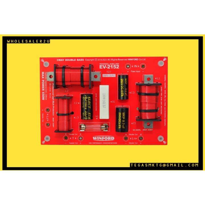High Performance 3Way Double Bass 650W Speaker Crossover Board/Audio