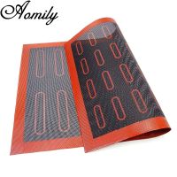 Aomily Silicone 30x40cm Double Sided Printing Baking Mat Non Stick Pastry Oven Cake Baking Perforated  Sheet Liner Pastry Mat Bag Accessories