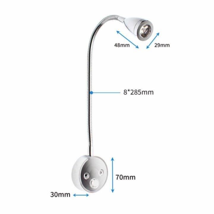 hot-led-motorhome-โคมไฟ-dc10v-30v-touch-dimming-โคมไฟติดผนัง-stepless-dimming-พร้อมพอร์ตชาร์จ-usb-ห้องนอนข้างเตียง-led-ไฟอ่านหนังสือ