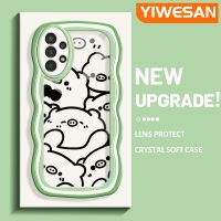 YIWESAN เคส A04s ปลอกสำหรับ Samsung Galaxy A13 5G ลายหมูแบบเต็มจอขอบกันกระแทกแบบใสนิ่มเคสมือถือโปร่งใสลายกล้องถ่ายรูปที่สร้างสรรค์เคสซิลิก้าเจลฝาครอบป้องกัน