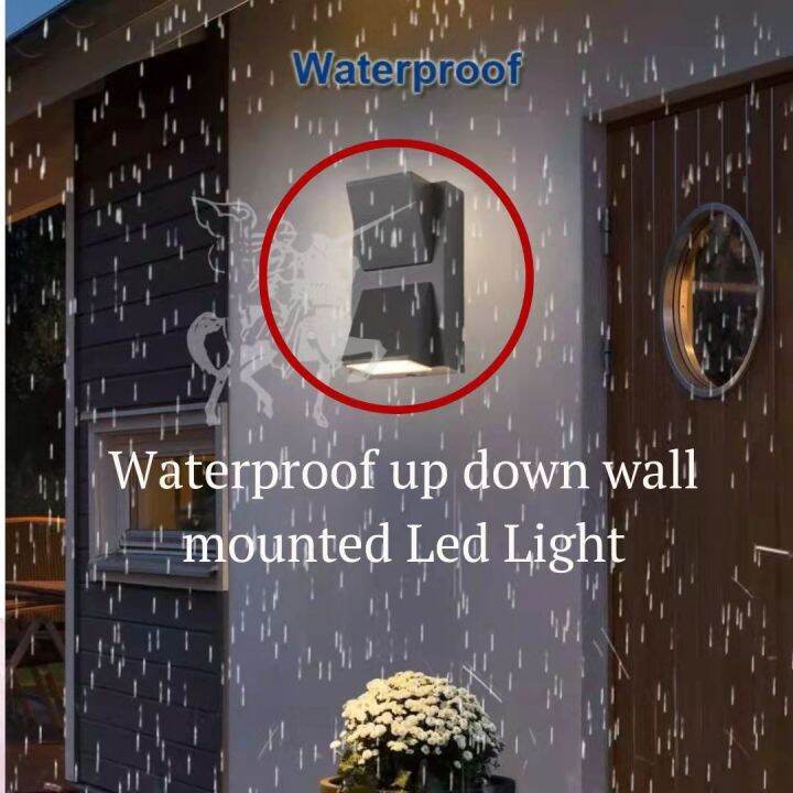 LED Outdoor Waterproof Mount Up Down Wall Mounted Light Lazada PH