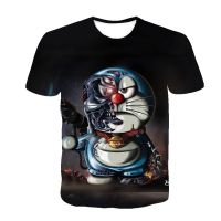 ?2023 เสื้อยืดแขนสั้น พิมพ์ลาย Doraemon zombie 3 มิติ ขนาดใหญ่ แฟชั่นสําหรับผู้ชาย และผู้หญิง เสื้อยืดพิมพ์ลาย