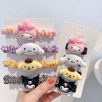 Kawaii Kuromi Cinnamoroll My Melody แหวนผมน่ารักคลิปผมชุดลื่นผม Pins ผม Barrettes ชุดสำหรับสาวเด็กทารกเด็กวัยรุ่น