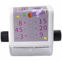 Smart Math Roller Stamps for Kids Roller Number Teaching Practice Math Stamp Roller Digital Teaching Stamp Within 100 Teaching Math Practice Questions for Preschool Kindergarten appropriate