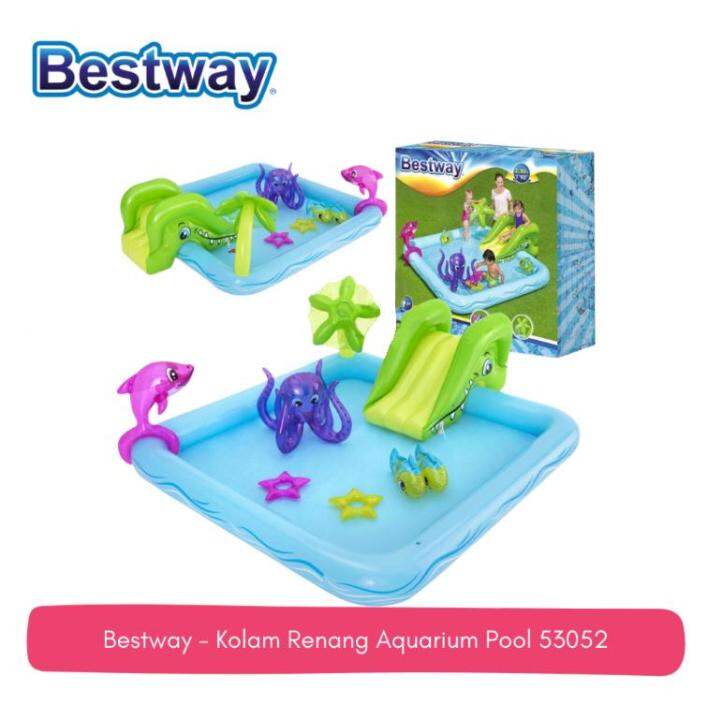 BESTWAY Kolam Renang Anak Fantastic Aquarium Play pool 53052 Lazada