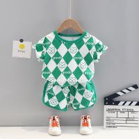 Childrens clothing baby boys summer wear suits the new 2022 western style 1-3 years old children summer five two dresses with short sleeves