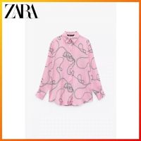 Zara ฤดูใบไม้ร่วงและฤดูหนาว ใหม่ เสื้อผ้าผู้หญิง ผ้าไหมซาติน เนื้อเสื้อ 913