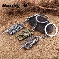 Heavy Punk 3D ถังจี้พวงกุญแจโลหะ Creative ถังเครื่องบิน Keyrings Men Mini Buckle รถรถจักรยานยนต์ Trinket Key Holder