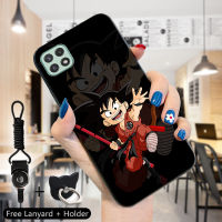 เคส PMP ปลอกสำหรับ Samsung Galaxy A22 Samsung A22 5G Samsung A23 (แหวนใส่นิ้ว + สายคล้อง) Dragon ซุนโกคู Goku เคสมือถือกันกระแทกนิ่มเคสโทรศัพท์ป้องกัน TPU ซิลิโคน