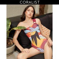 [Coralist Swimwear] ชุดว่ายน้ำวันพีซ One-piece รุ่น Stella สี Sole/Burgundy (CRV03)