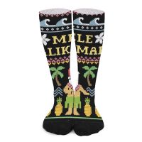 【jw】✐✗  Kalikimaka Christmas Ugly Sweater Costume Socks gym Rugby Men′s sock