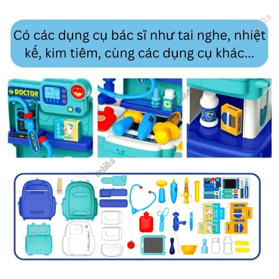 Đồ chơi - cặp bác sĩ 31 chi tiết - bowa 8391p - ảnh sản phẩm 4