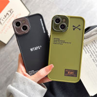 Tide brand trendy phone case for iphone 13 13pro 13promax 12 12pro 12promax Simple style cool street fashion protective case for iphone 11 11promax x xr xsmax Electroplating frosted phone case Couple Style Army Green Phone Case