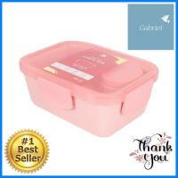 กล่องอาหาร+ช้อนส้อม KECH PASTEL 1372 0.93 ลิตร สีชมพูBENTO BOX WITH CUTLERY KECH PASTEL 1372 0.93L PINK **ราคาดีที่สุด**