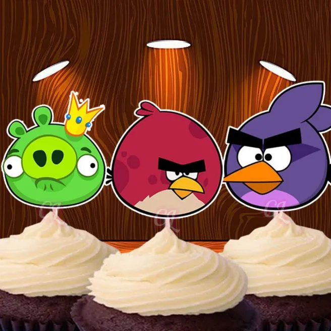 Angry Bird Cupcake topper 12pcs | Lazada PH