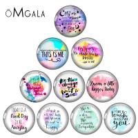 Personalized Font Motivational Phrases 10pcs 10mm 12mm 14mm 20mm 25mm Handmade Photo Glass Cabochons DIY Making Accessories DIY accessories and others