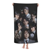 BTS Unisex Microfiber Towels Bath Robes Bath Towels Fashion Printed Beach Towels60inchx40inch