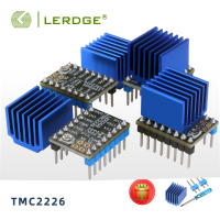 LERDGE ชิ้นส่วนเครื่องพิมพ์3D TMC2226 V1.0 Stepper Motor Driver UART เปลี่ยน TMC2208 TMC 2225 A 4988 Lv8729 Ultra Silent