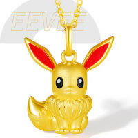 โปเกมอนไป eevee สร้อยคอจี้การ์ตูนอะนิเมะ Pikachu 3D รูปของเล่นโซ่โชคดีเครื่องประดับเด็กสาวผู้หญิงของขวัญวันเกิดของเล่น