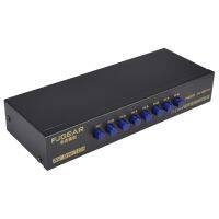 8-Way AV Switch RCA Switcher 8 In 1 Out Composite Video L/r Selector Box For DVD Game Consoles