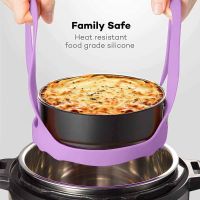 EPTVLF Anti-Scalding สำหรับ6 Qt/8 Qt ชั้นระบายน้ำอุปกรณ์ซิลิโคนสำหรับครัว Bakeware ยกแรงดันหม้อหุงข้าวสลิงนึ่ง