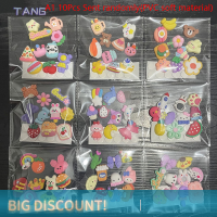 ?【Lowest price】TANG 10ชิ้นการ์ตูน3D สติกเกอร์ถ้วยน้ำเรซิ่น PVC อุปกรณ์ DIY เคสโทรศัพท์มือถือสติกเกอร์ตกแต่งตู้เย็น