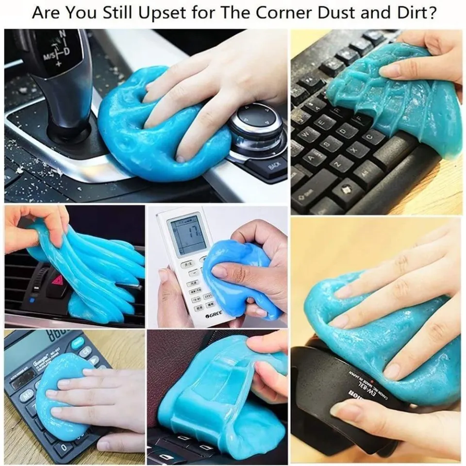 Car Clean Glue Gum Silica Gel Car Keyboard Dust Dirt Cleaner Interior Air  Outlet Cleaning Mud