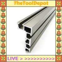 TheToolDepot รั้วอลูมิเนียมยาว800มม. ความสูง75มม. รางเลื่อนวงเล็บเหลี่ยมเครื่องมืองานไม้