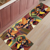 Bathroom Entrance Door Mats Women Child Africa Dusk Indoor Living Room Kitchen Floor Decor Rug Outdoor Corridor Carpets