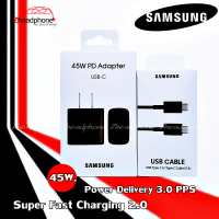 (45W.)(5A)Samsung Super Fast Charging 2.0 Power Delivery 3.0 S22+/S22Ultra หัวชาร์จ+สายชาร์จ เร็วที่สุดของซัมซุง