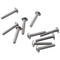 MEMORI 20PCS 1/4-20X1-1/2" สกรูสำหรับเครื่องจักร เงินสีเงิน 304สแตนเลสสตีล Phillips ไดรฟ์ ด้ายเต็มรูปแบบ สกรูเกลียวหัวฟิลิปส์ มืออาชีพด้านการ