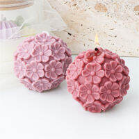 DIY Aroma Diffuser Sugar Mould Plaster Office Ornaments Candle Silicone Mold Six-petal