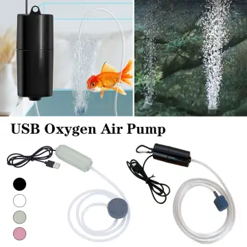 Portable Mini USB Aquarium Fish Tank Oxygen Air Pump Mute Energy Saving  Supplies Accessories 