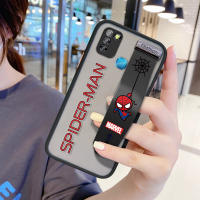 UCUC เคสโทรศัพท์เคสสำหรับ Infinix Smart 5/X657/X657C (สายรัดข้อมือ) กันกระแทกFrostedกลับMarvelการ์ตูนเคสใส่โทรศัพท์Soft Edge Fullฝาครอบเลนส์ป้องกันเลนส์โทรศัพท์บางเฉียบกรณี