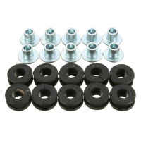 อะไหล่ NJD2227สำหรับ Honda Grommets วงกลมดำแข่งคาเฟ่ตาไก่ชิ้นส่วนยางล้อรถยนต์สลักเกลียวโครงภายนอก Grommets M6 Grommets เบาะ Relief แบบมีความดัน