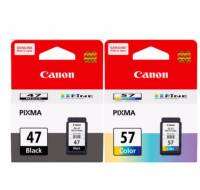 Canon PG-47 Canon CL-57CO Ink Black Color##มีแบบ ตลับแท้  no boxในตัวเลือกสินค้า**แจ้งให้เจาะให้ได้ครับ**