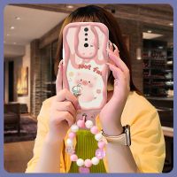 For Girls youth Phone Case For Redmi K30/K30i/Xiaomi Poco X2 trend Soft lovely Wave border Pendants texture Full edging