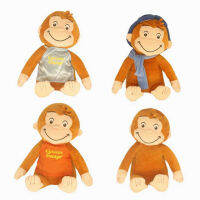 George ขี้สงสัยน่ารักตุ๊กตาหนานุ่มหมอนยัดแบบนิ่มสุดน่ารัก Plushies หมอนตุ๊กตาผ้าสำหรับเด็กสะดวกสบายสำหรับเด็กของขวัญ NOE-MY