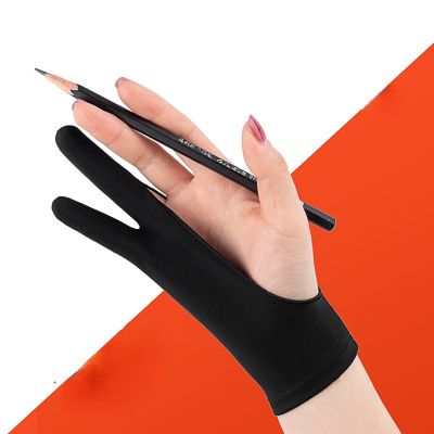 【YF】 Anti-touch Two-Finger Hand Digital Board Screen Touch Drawing Anti-fouling Oil Painting Art Supplies Gloves For Tablet