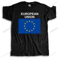 เสื้อยืดโอเวอร์ไซส์มาใหม่ เสื้อยืด ผ้าฝ้าย พิมพ์ลาย EUROPEAN UNION หรูหรา เหมาะกับฤดูร้อน สําหรับผู้ชายS-4XL  FJU3