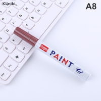 Kliniki ปากกาปากกามาร์กเกอร์สี12สีกันจางดอกยางยางรถยนต์โลหะ CD ถาวร