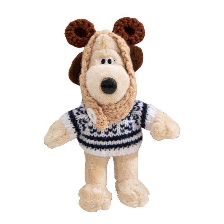 15cm-kawaii-wallace-amp-gromit-dog-plush-keychain-cartoon-pilot-dog-gromit-dog-plushie-doll-schoolbag-pendant-car-keychain-gifts