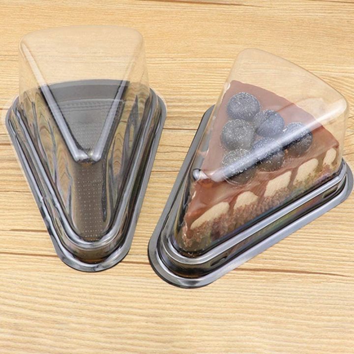 100pcs-cake-slice-plastic-clear-cupcake-container-cheesecake-box-with-blister-box