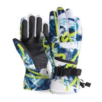 【LZ】☬✽✒  Inverno quente snowboard luvas de esqui à prova dwaterproof água toque telefone masculino mulher neve luvas de esqui snowmobile luva handschoemen ar   -30 plutônio