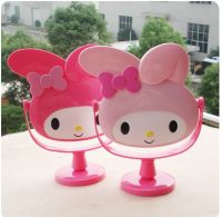 New cartoon Melody desktop makeup mirror cute desktop mirror Melody desktop flip makeup mirror