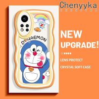 Chenyyka เคสสำหรับ12i Infinix Note 2022 เคสรูปโดราเอมอนน่ารักลายการ์ตูนใหม่คลื่นขอบนุ่มเคสมือถือกันกระแทกแบบใสคเปลือกซิลิโคน