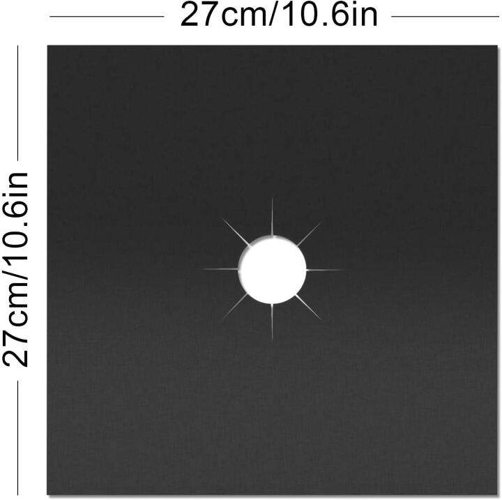 hot-sale-weizheng1-แผ่นรองเตาเครื่องป้องกันเตา4ชิ้นแผ่นรองเตากันน้ำมันแผ่นป้องกันแก๊สอุปกรณ์ในครัว