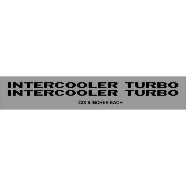 Intercooler Turbo Sticker with Freebies Lazada PH