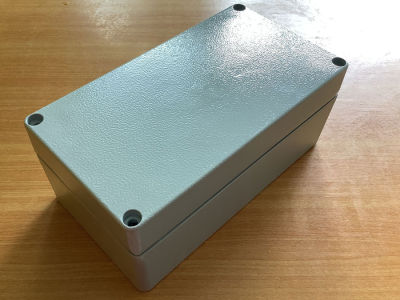 กล่องอลูมิเนียมกันน้ำ IP66 สีเทา 220 X 120 X 90 มม